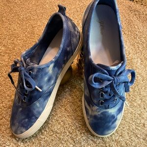 J crew tie dye shoes